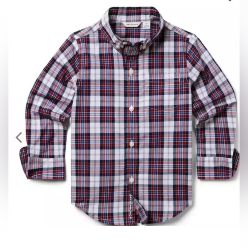 Janie and Jack Poplin Shirt